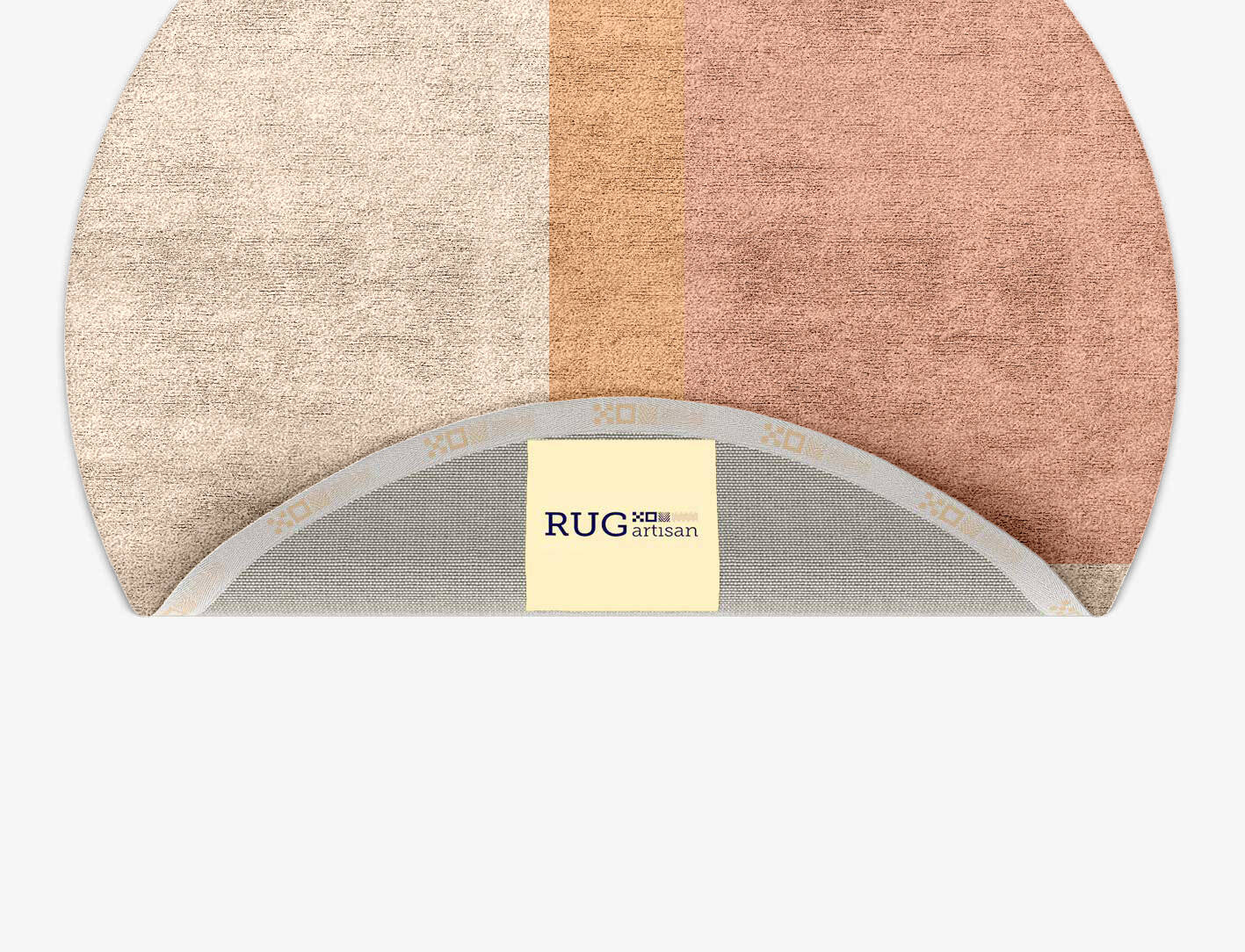 Kilig  Round Hand Tufted Bamboo Silk Custom Rug by Rug Artisan