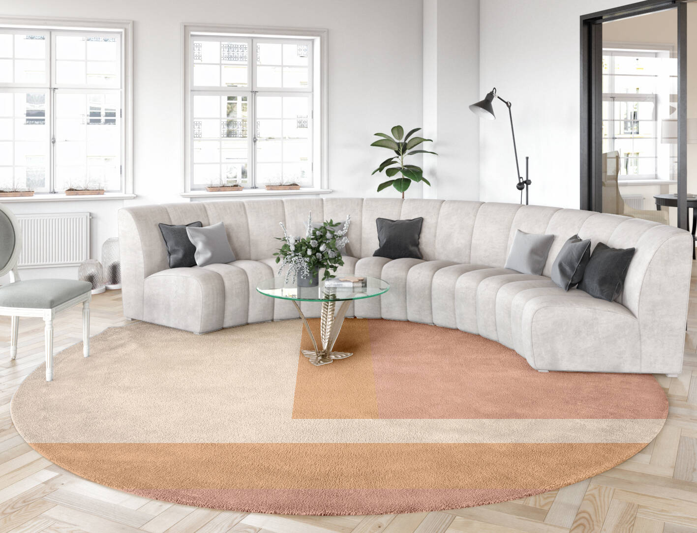 Kilig  Round Hand Tufted Pure Wool Custom Rug by Rug Artisan