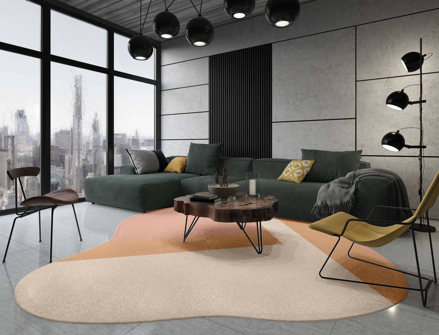 Kilig  Splash Hand Tufted Pure Wool Custom Rug by Rug Artisan