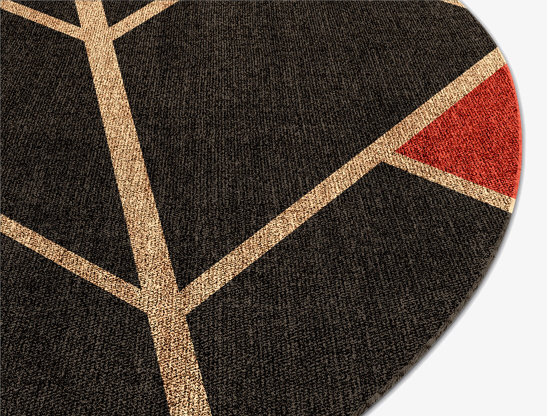 Kites Geometric Oval Flatweave Bamboo Silk Custom Rug by Rug Artisan