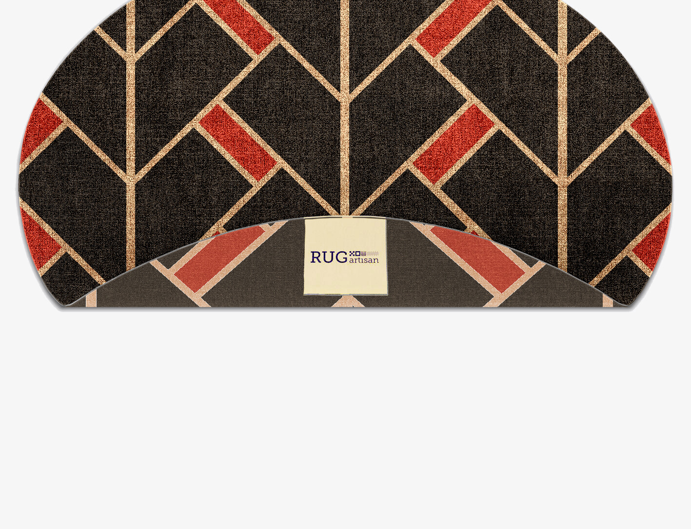 Kites Geometric Oval Flatweave Bamboo Silk Custom Rug by Rug Artisan