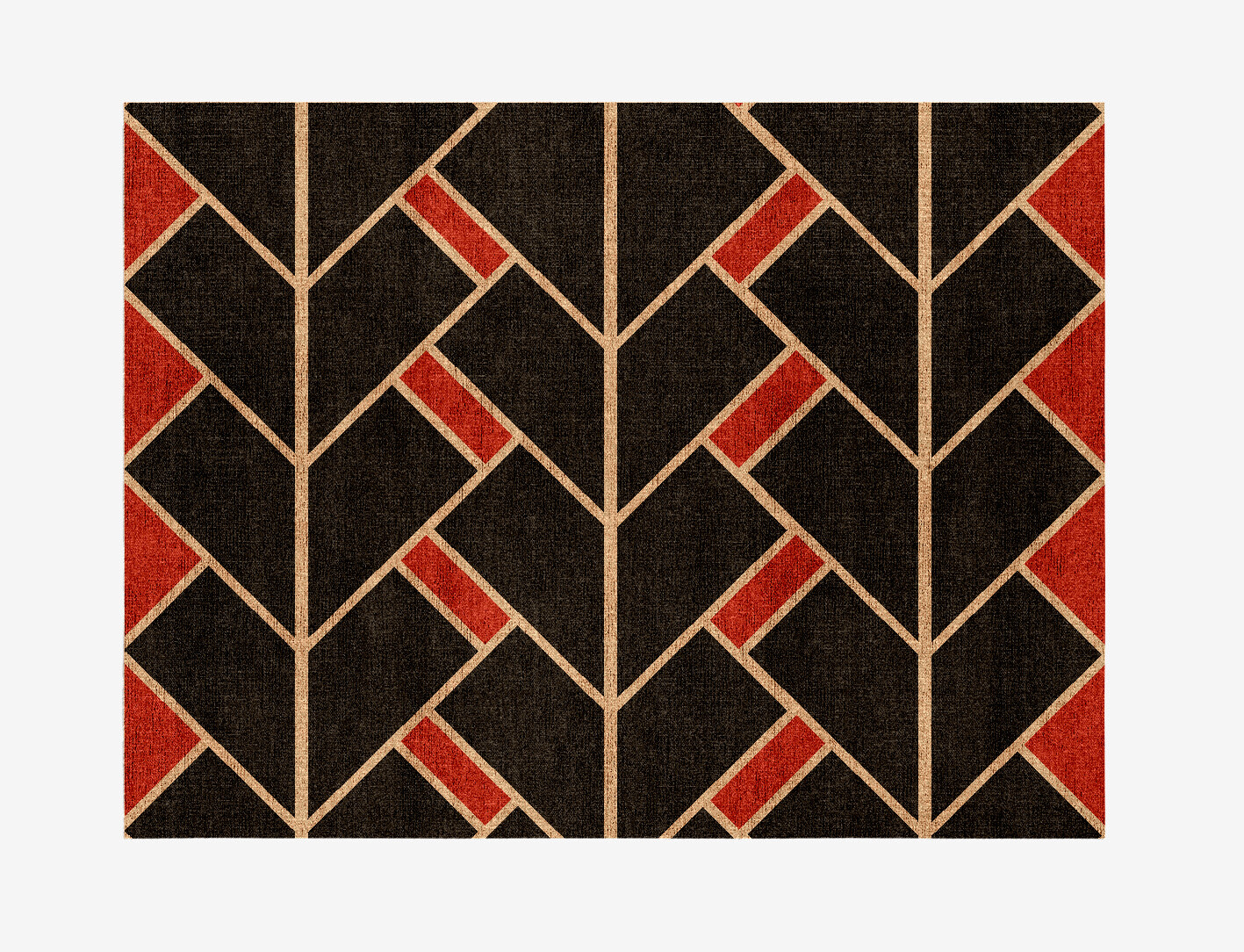 Kites Geometric Rectangle Flatweave Bamboo Silk Custom Rug by Rug Artisan