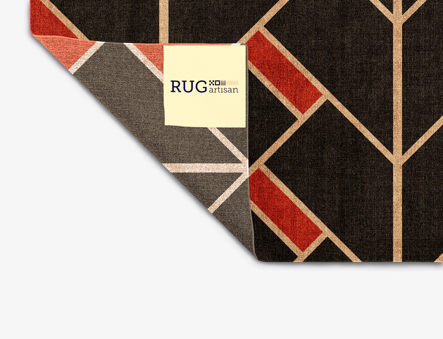 Kites Geometric Rectangle Flatweave Bamboo Silk Custom Rug by Rug Artisan