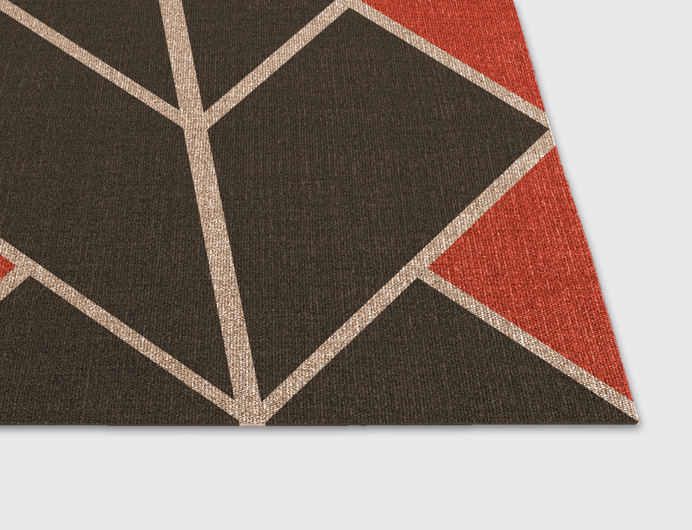 Kites Geometric Rectangle Flatweave New Zealand Wool Custom Rug by Rug Artisan