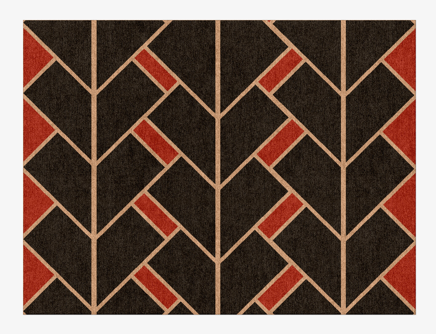 Kites Geometric Rectangle Hand Knotted Tibetan Wool Custom Rug by Rug Artisan