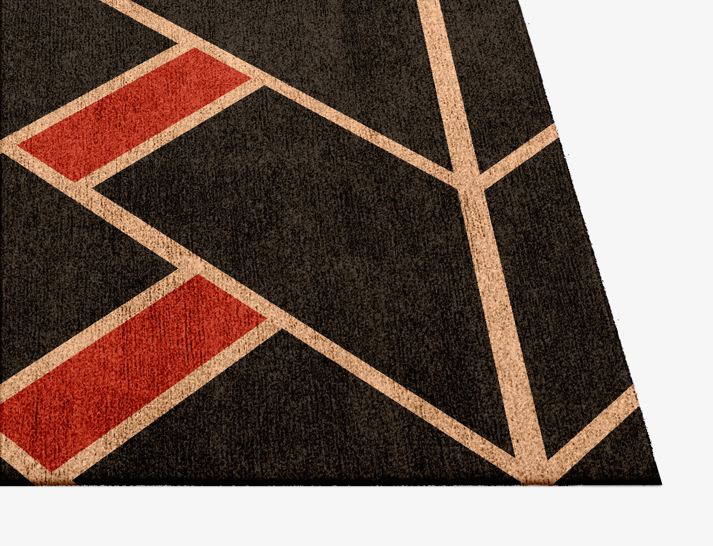 Kites Geometric Square Hand Knotted Bamboo Silk Custom Rug by Rug Artisan