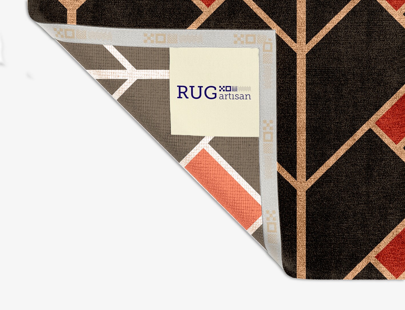 Kites Geometric Square Hand Knotted Bamboo Silk Custom Rug by Rug Artisan