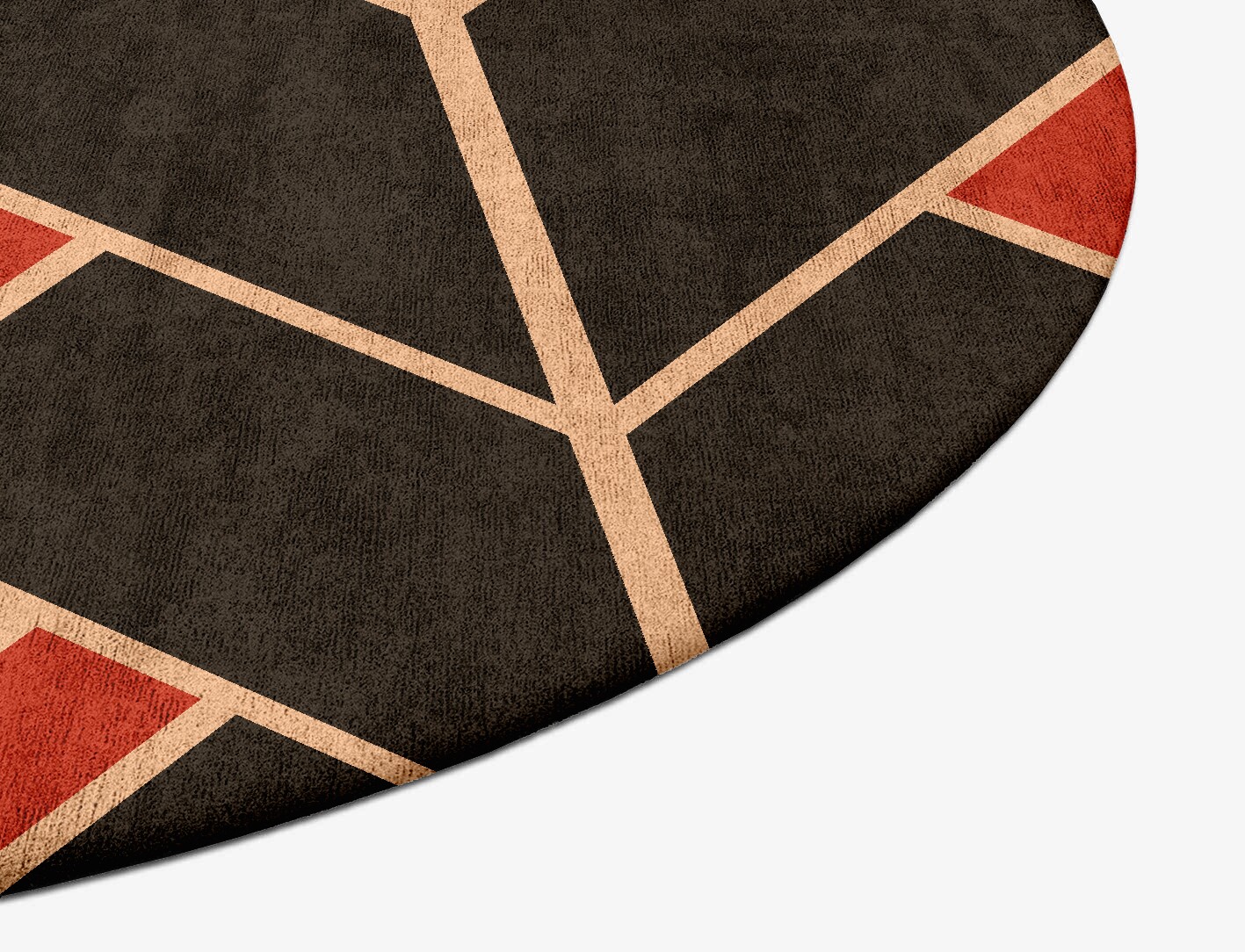 Kites Geometric Oval Hand Tufted Bamboo Silk Custom Rug by Rug Artisan