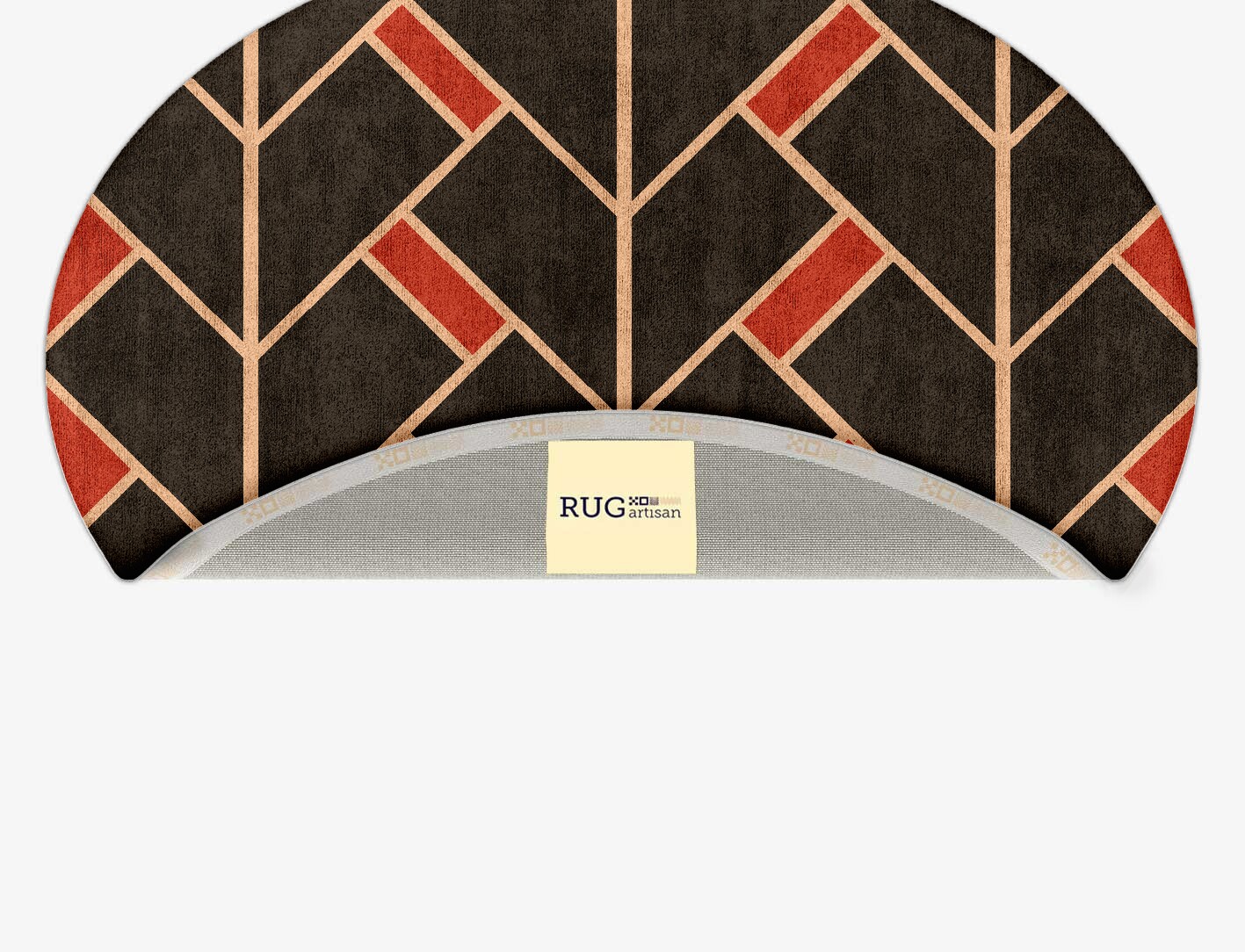 Kites Geometric Oval Hand Tufted Bamboo Silk Custom Rug by Rug Artisan