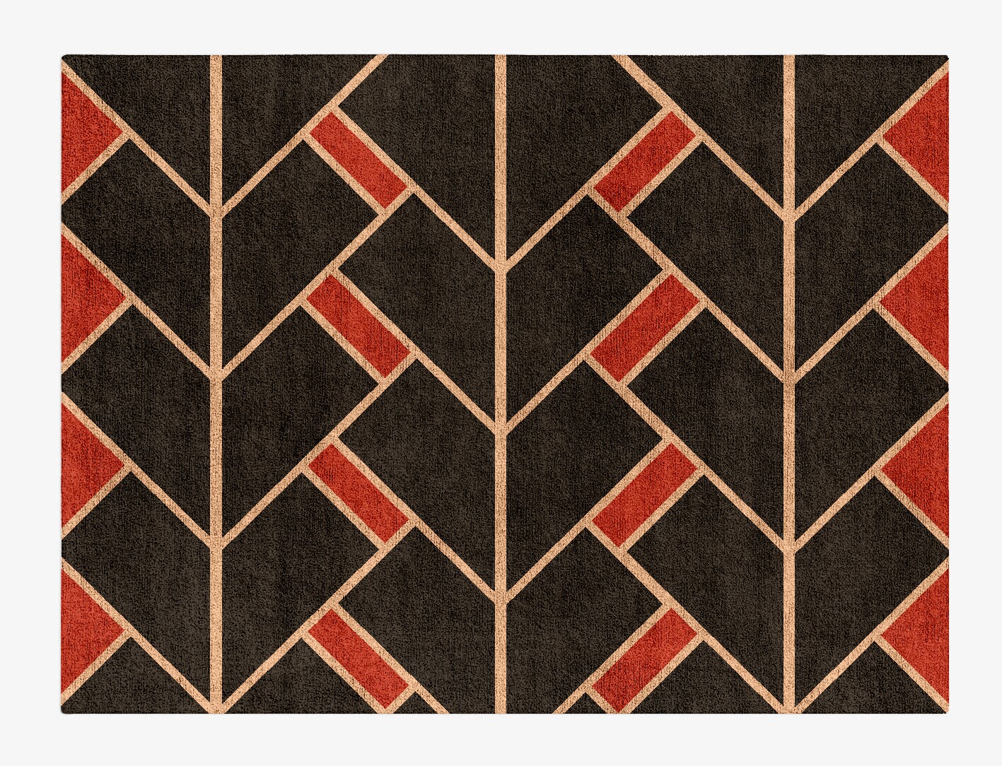 Kites Geometric Rectangle Hand Tufted Bamboo Silk Custom Rug by Rug Artisan