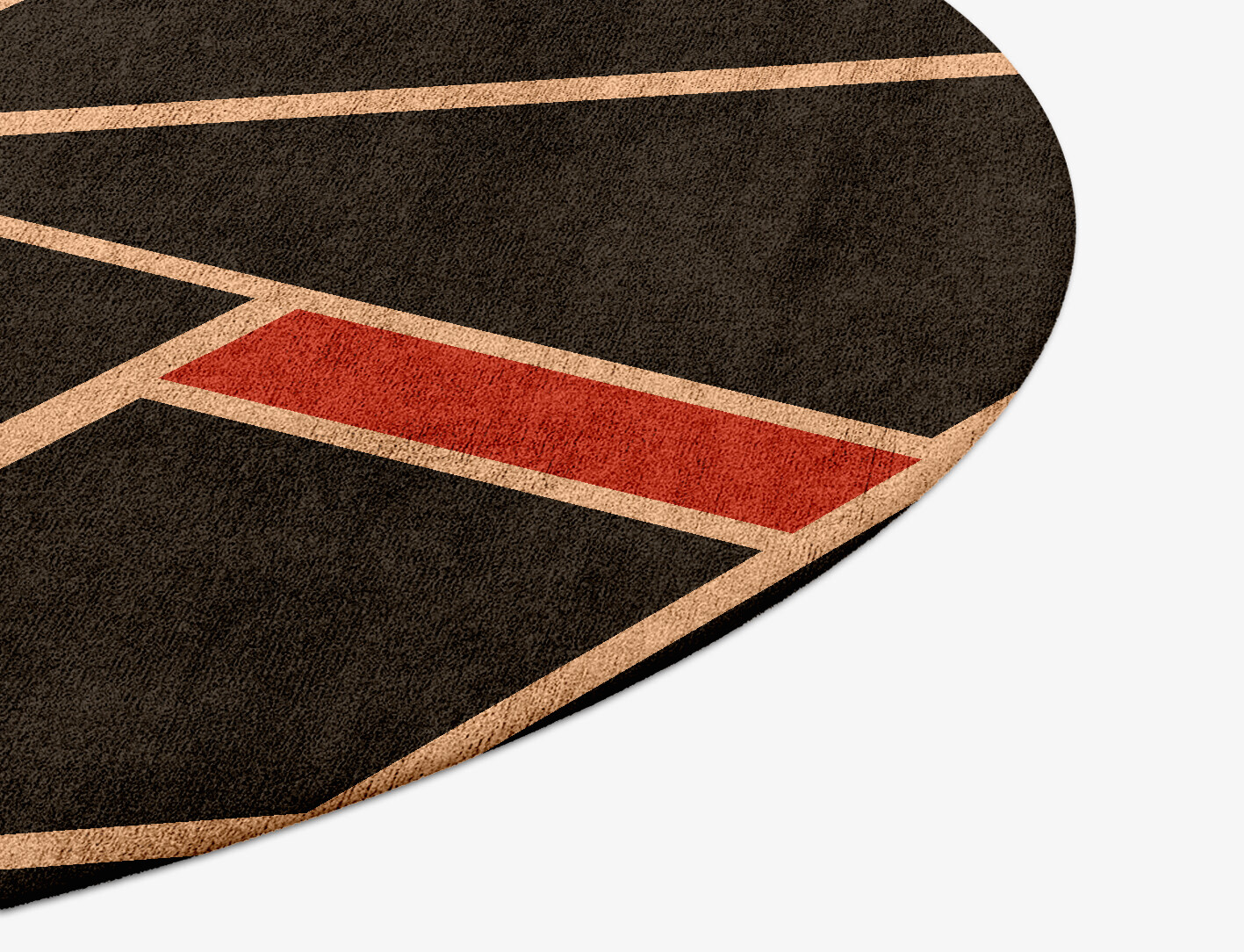 Kites Geometric Round Hand Tufted Bamboo Silk Custom Rug by Rug Artisan