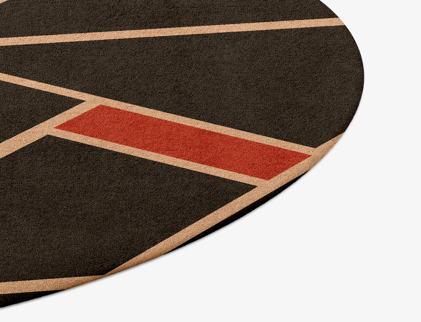 Kites Geometric Round Hand Tufted Pure Wool Custom Rug by Rug Artisan