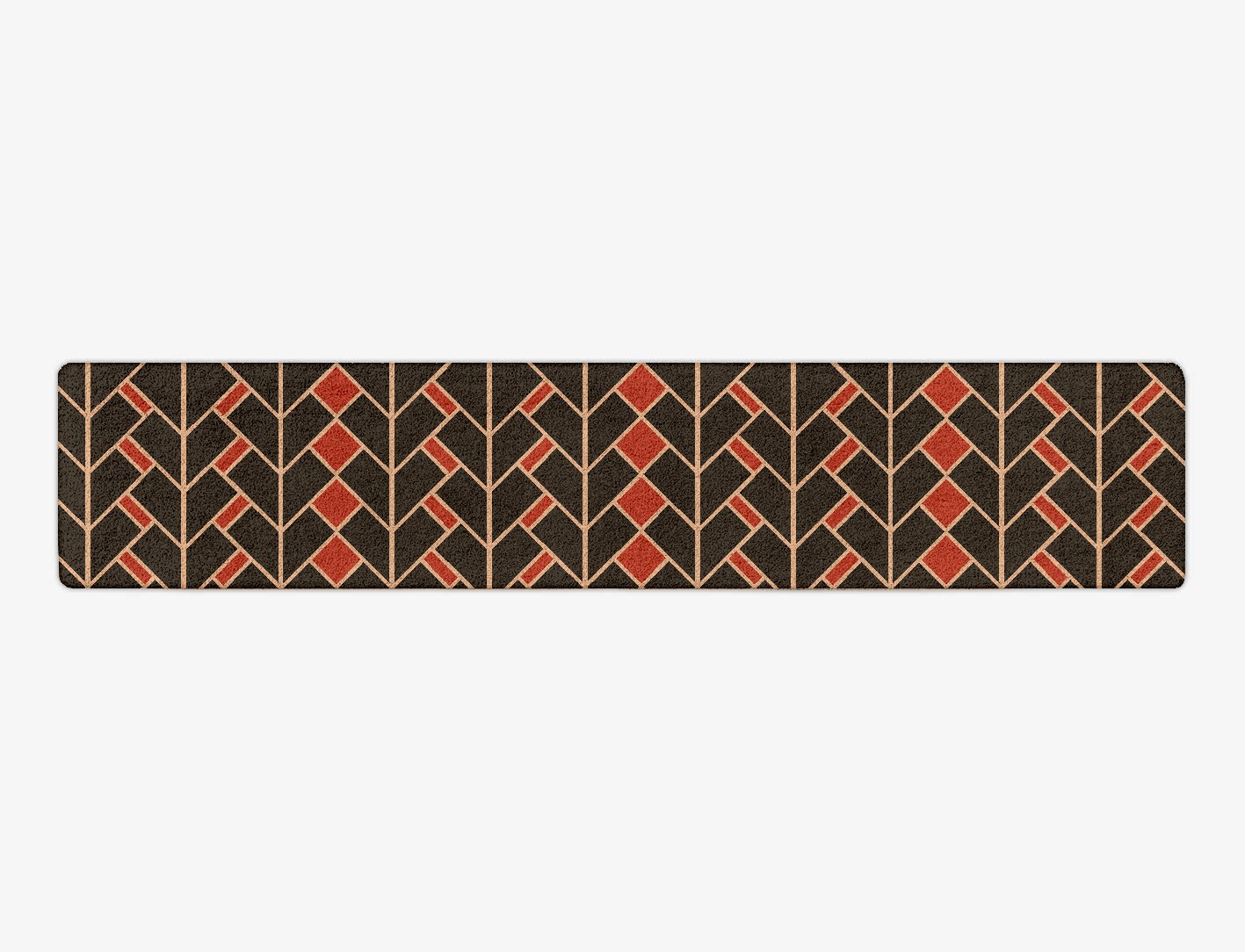Kites Geometric Runner Hand Tufted Pure Wool Custom Rug by Rug Artisan