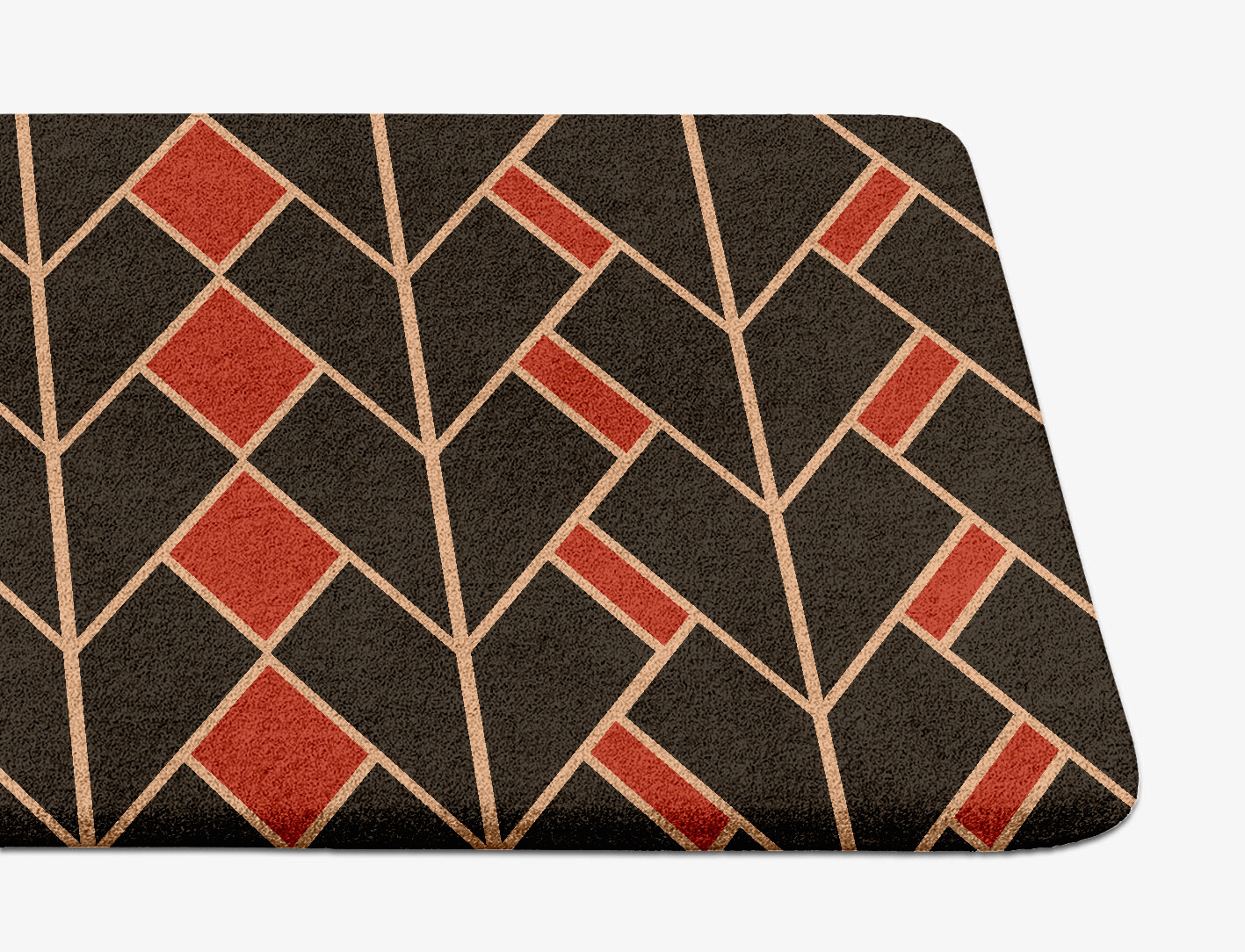 Kites Geometric Runner Hand Tufted Pure Wool Custom Rug by Rug Artisan