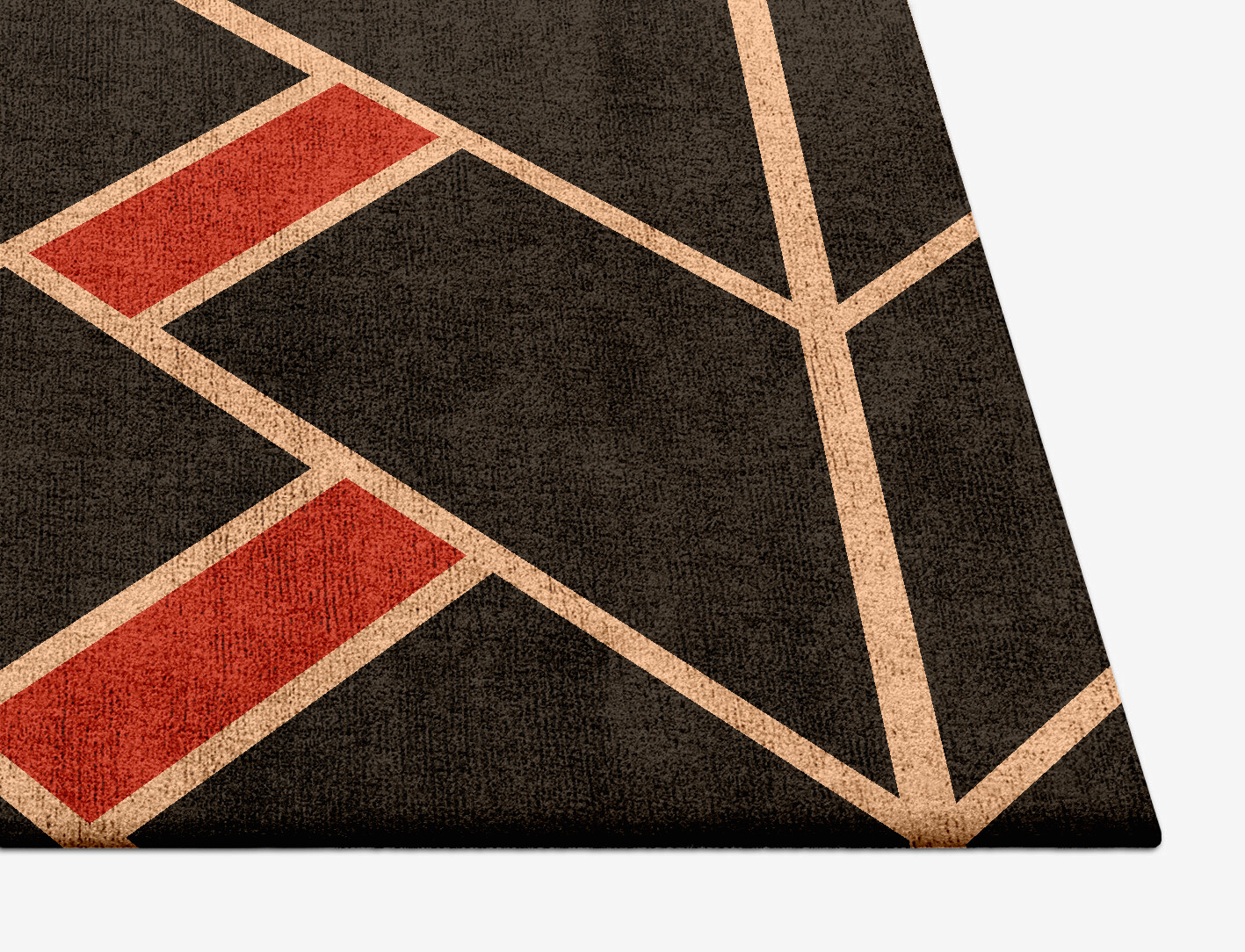 Kites Geometric Square Hand Tufted Bamboo Silk Custom Rug by Rug Artisan