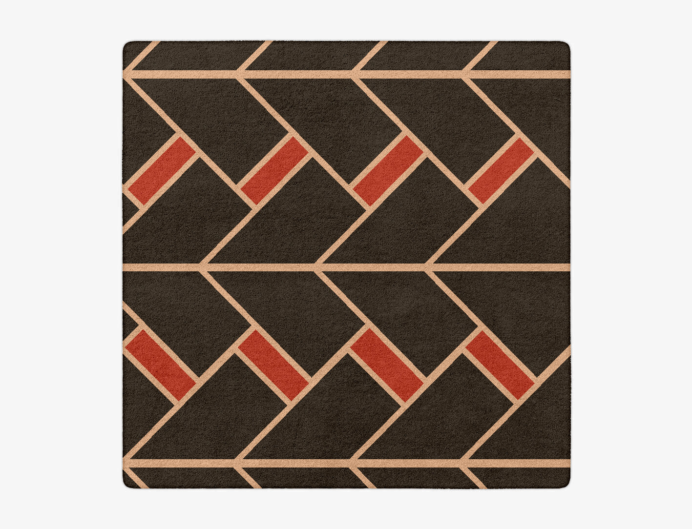 Kites Geometric Square Hand Tufted Pure Wool Custom Rug by Rug Artisan