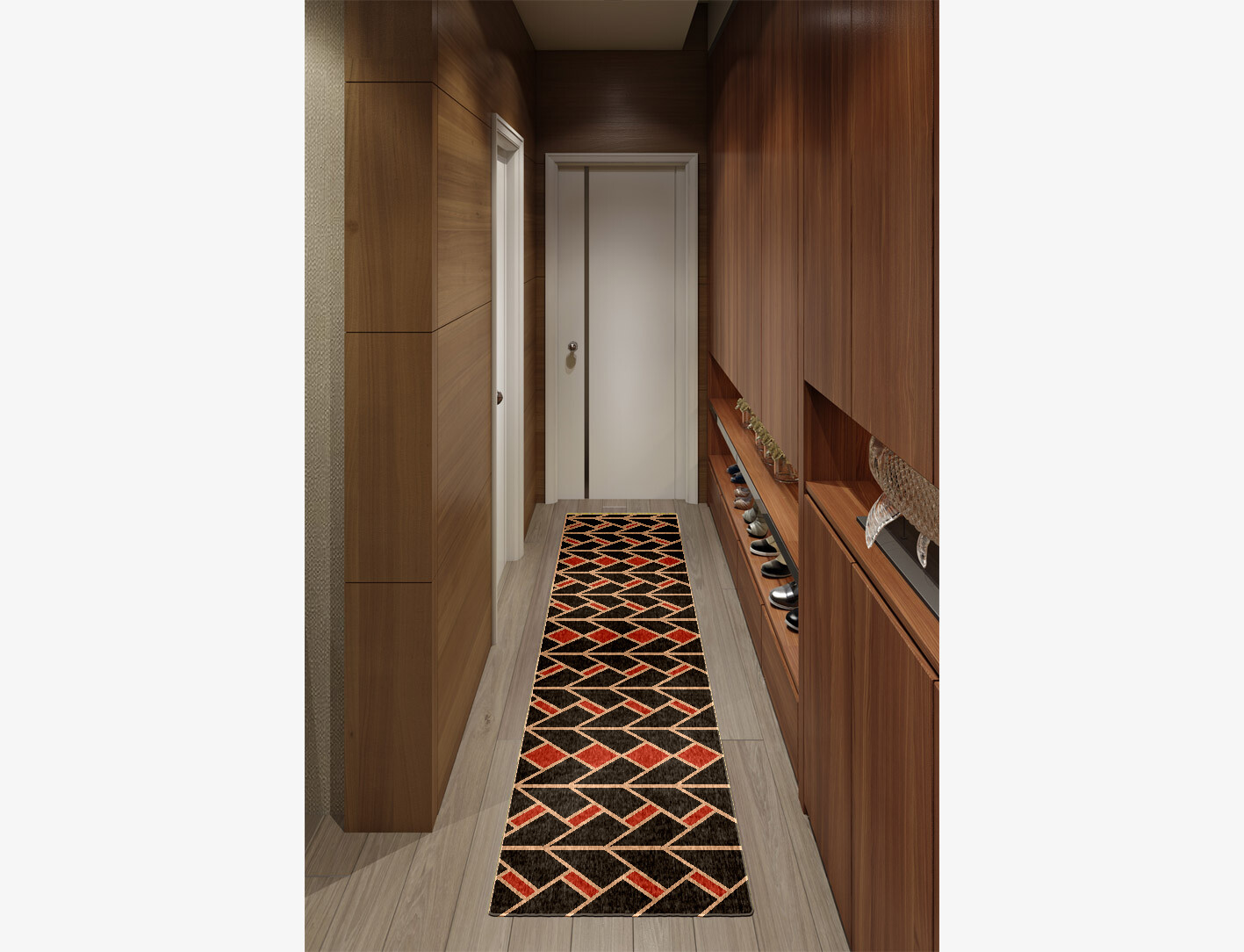 Kites Geometric Runner Outdoor Recycled Yarn Custom Rug by Rug Artisan