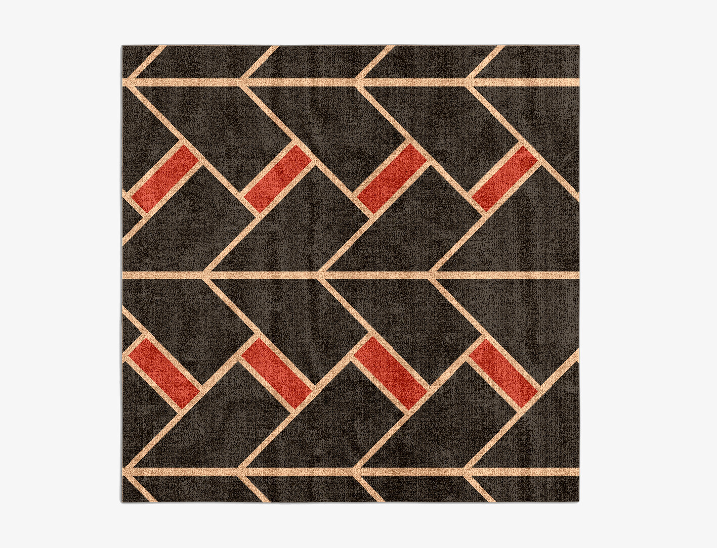 Kites Geometric Square Outdoor Recycled Yarn Custom Rug by Rug Artisan