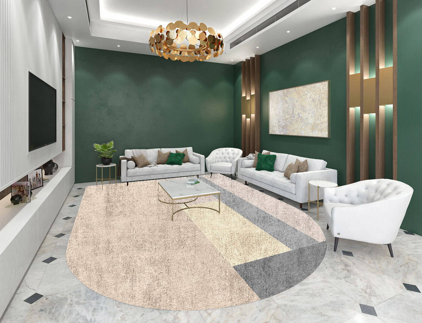 Kith  Arch Hand Knotted Bamboo Silk Custom Rug by Rug Artisan