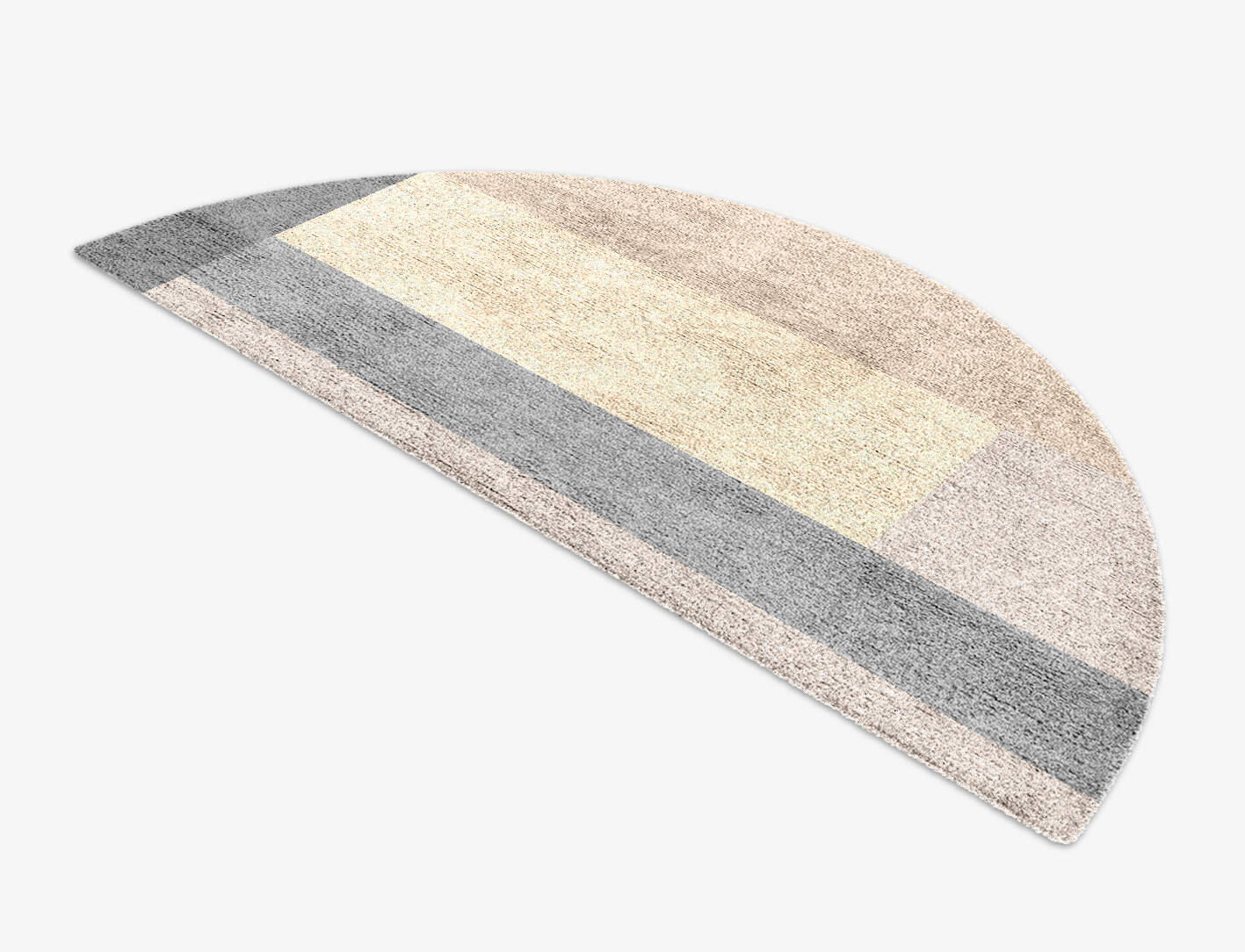 Kith  Halfmoon Hand Knotted Bamboo Silk Custom Rug by Rug Artisan