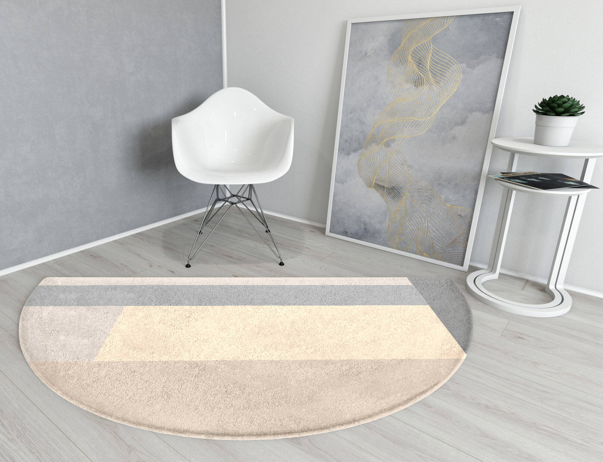 Kith  Halfmoon Hand Tufted Pure Wool Custom Rug by Rug Artisan