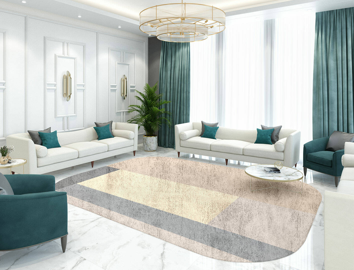Kith  Oblong Hand Tufted Bamboo Silk Custom Rug by Rug Artisan