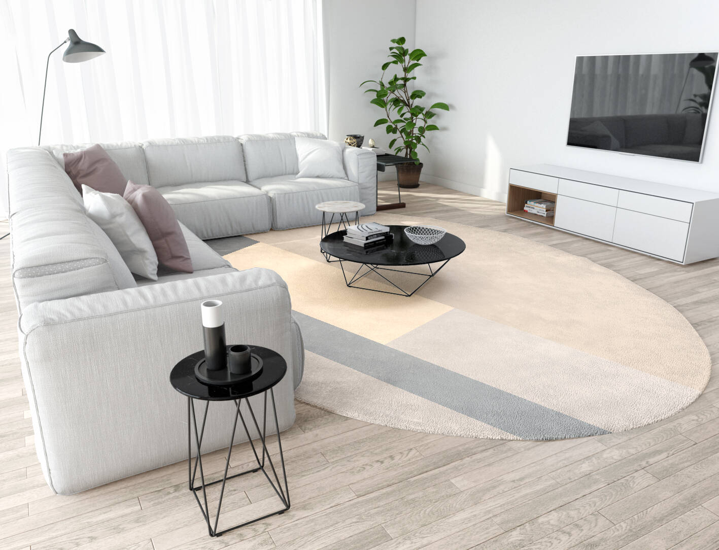 Kith  Oval Hand Tufted Pure Wool Custom Rug by Rug Artisan