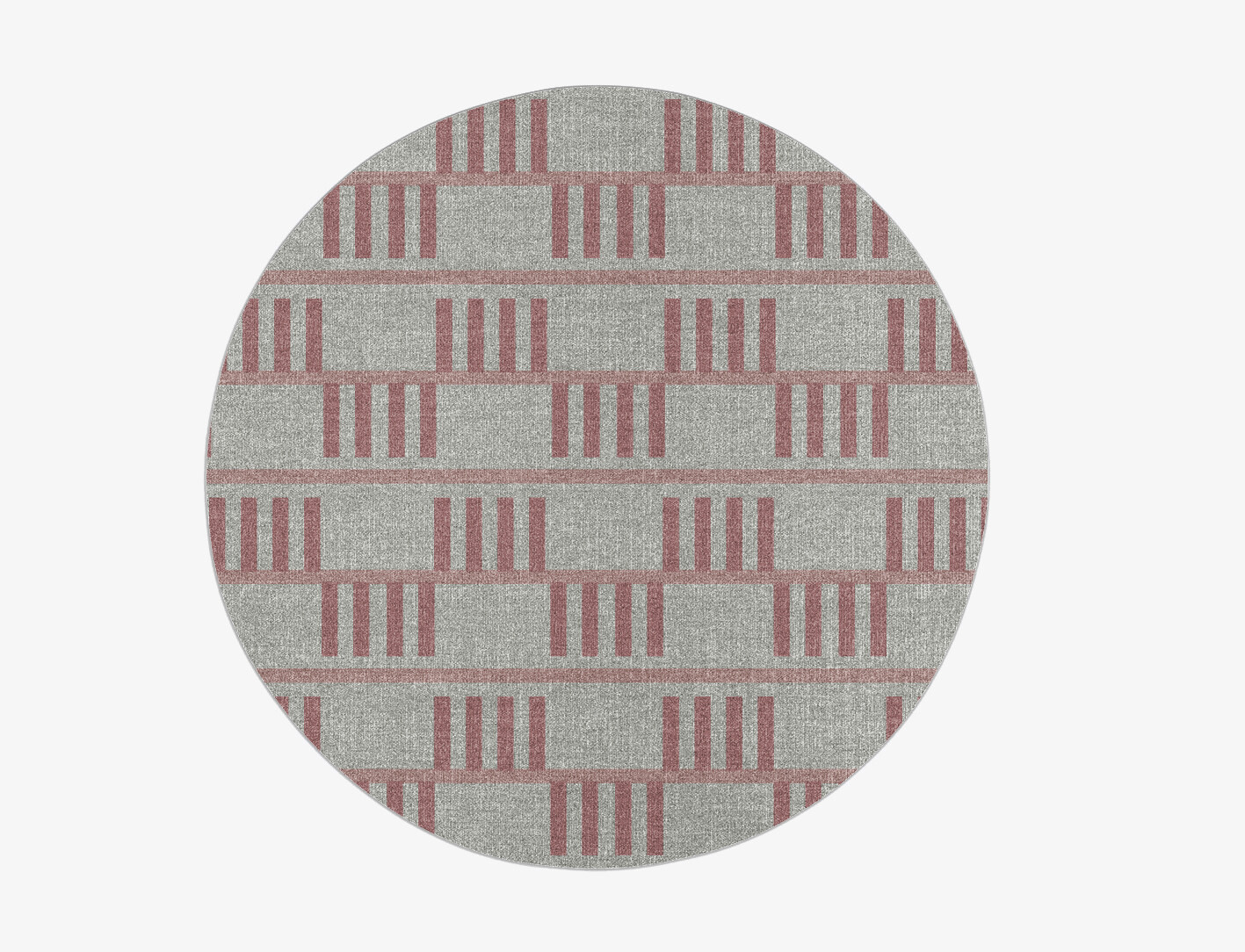 Klaue Geometric Round Flatweave New Zealand Wool Custom Rug by Rug Artisan