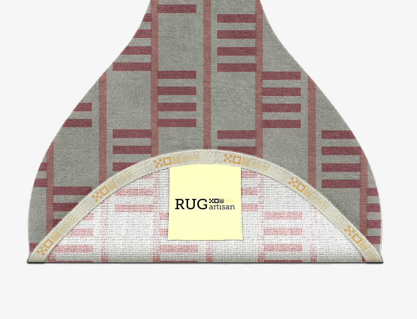 Klaue Geometric Drop Hand Knotted Tibetan Wool Custom Rug by Rug Artisan