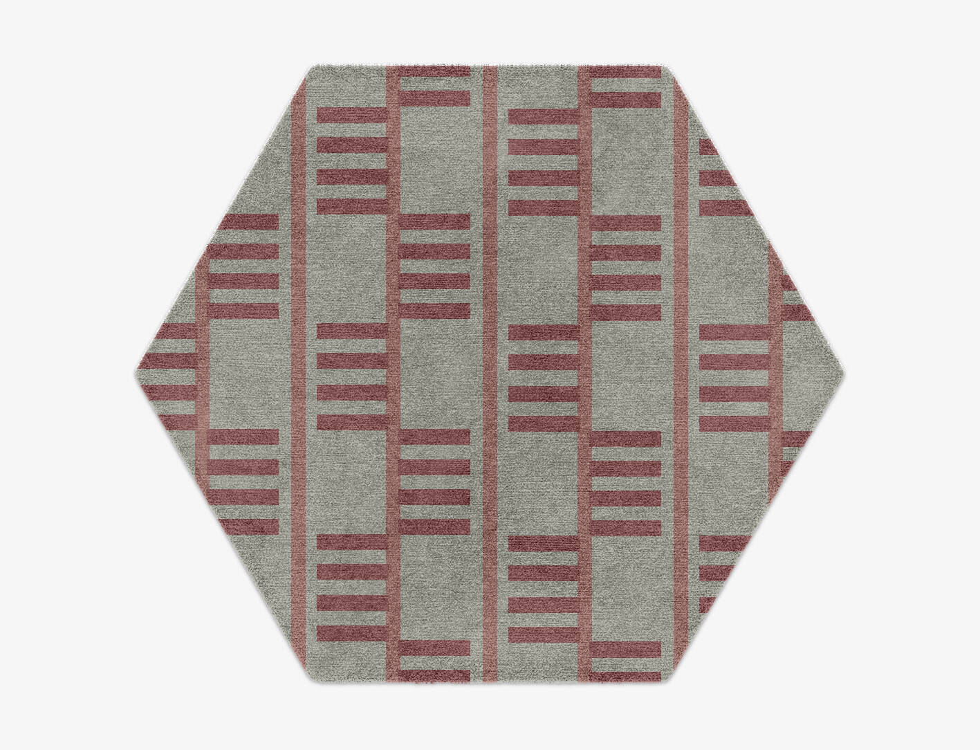 Klaue Geometric Hexagon Hand Knotted Tibetan Wool Custom Rug by Rug Artisan