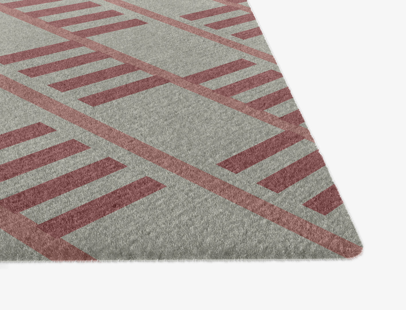Klaue Geometric Ogee Hand Knotted Tibetan Wool Custom Rug by Rug Artisan