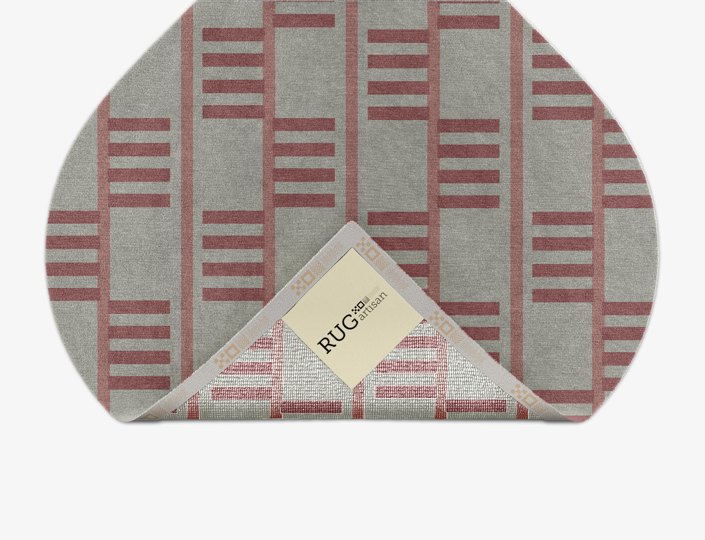 Klaue Geometric Ogee Hand Knotted Tibetan Wool Custom Rug by Rug Artisan