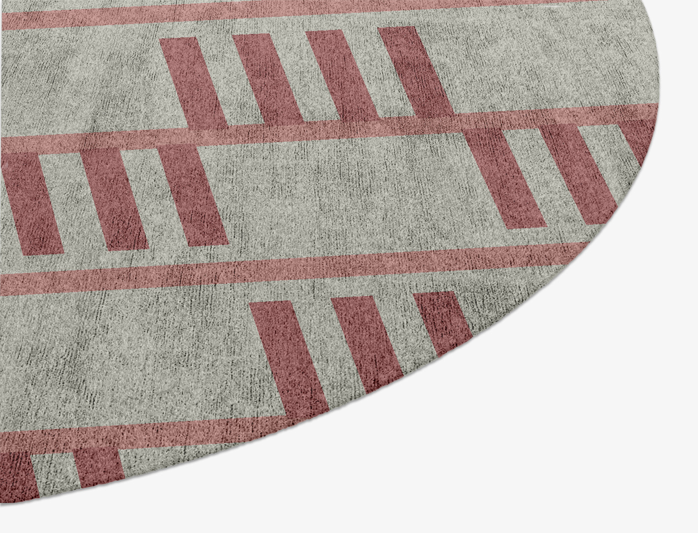Klaue Geometric Oval Hand Knotted Bamboo Silk Custom Rug by Rug Artisan