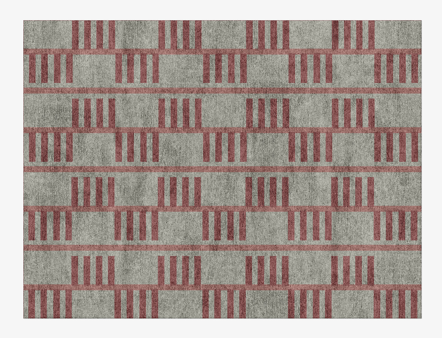 Klaue Geometric Rectangle Hand Knotted Bamboo Silk Custom Rug by Rug Artisan