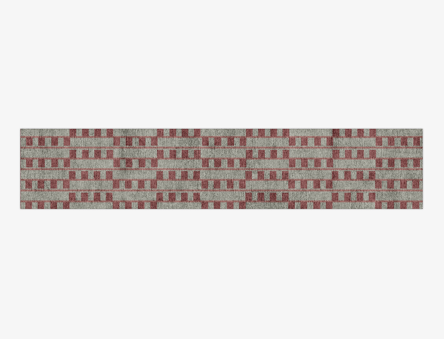 Klaue Geometric Runner Hand Knotted Bamboo Silk Custom Rug by Rug Artisan