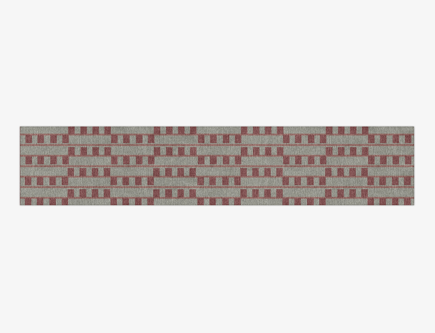 Klaue Geometric Runner Hand Knotted Tibetan Wool Custom Rug by Rug Artisan