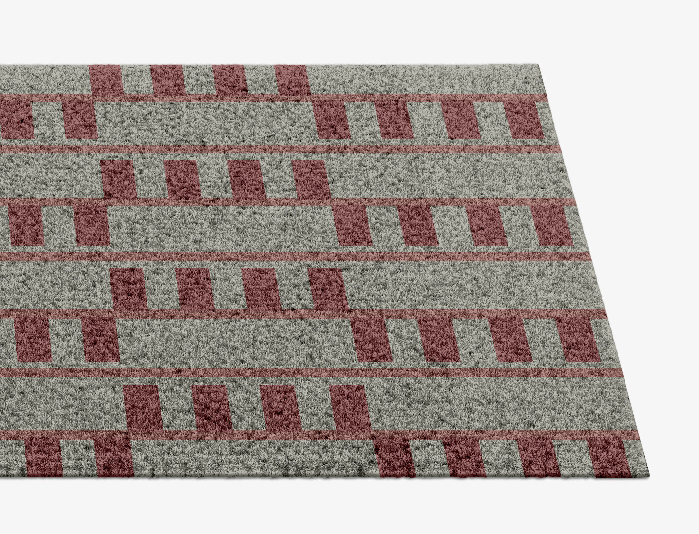 Klaue Geometric Runner Hand Knotted Tibetan Wool Custom Rug by Rug Artisan