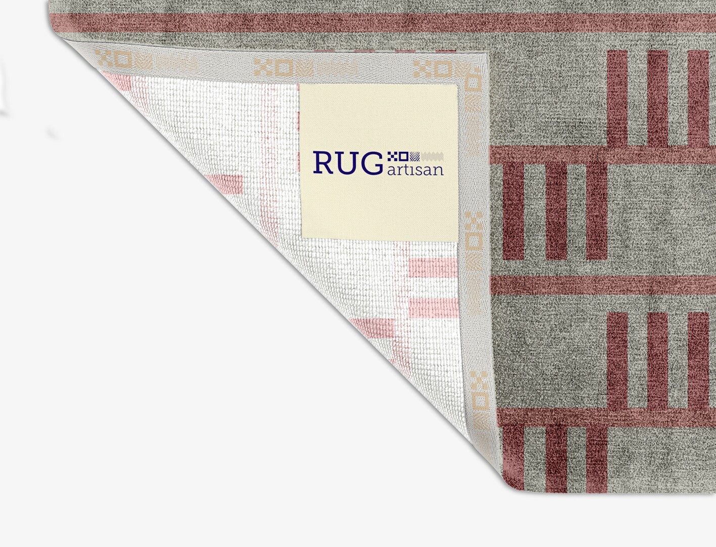Klaue Geometric Square Hand Knotted Bamboo Silk Custom Rug by Rug Artisan