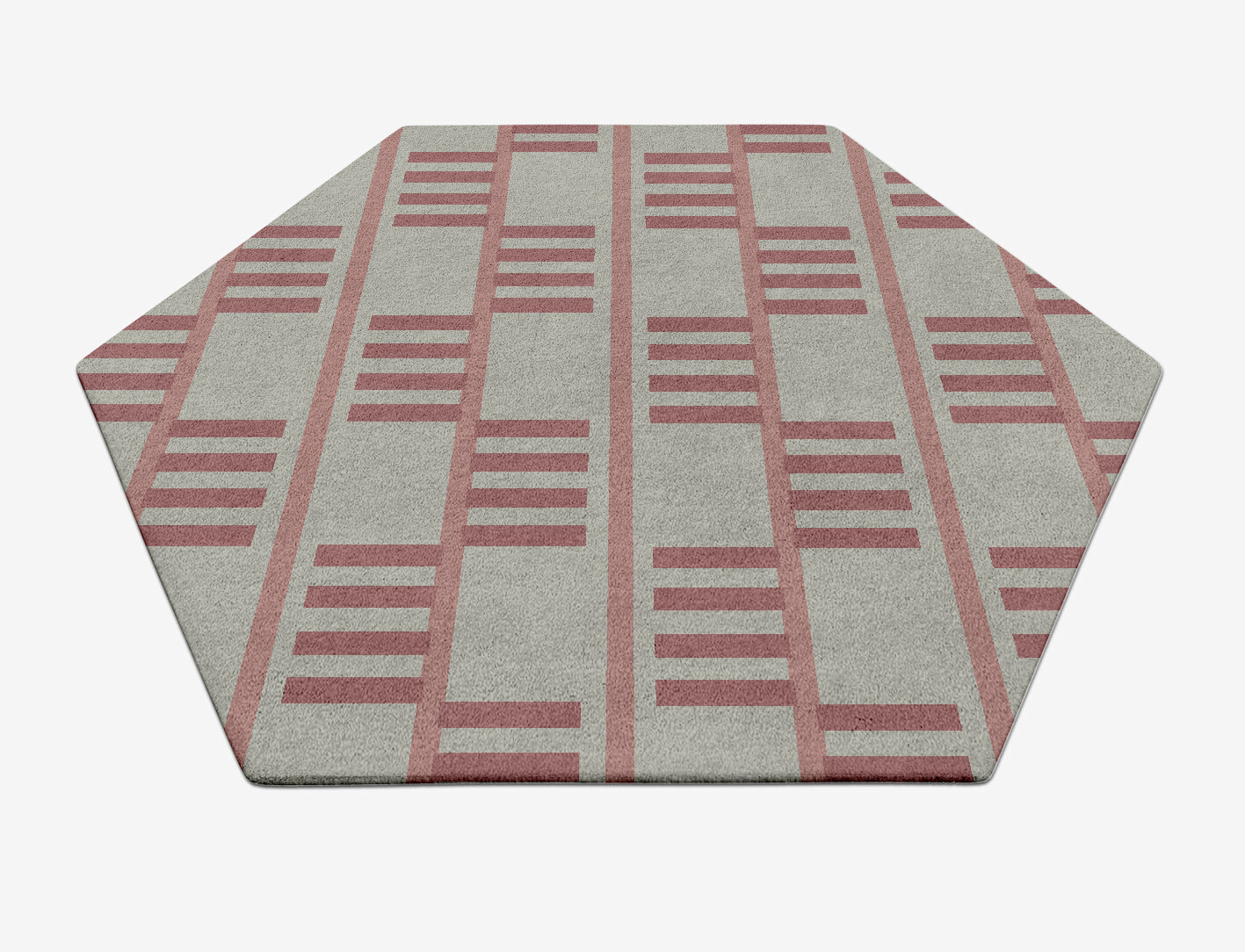 Klaue Geometric Hexagon Hand Tufted Pure Wool Custom Rug by Rug Artisan