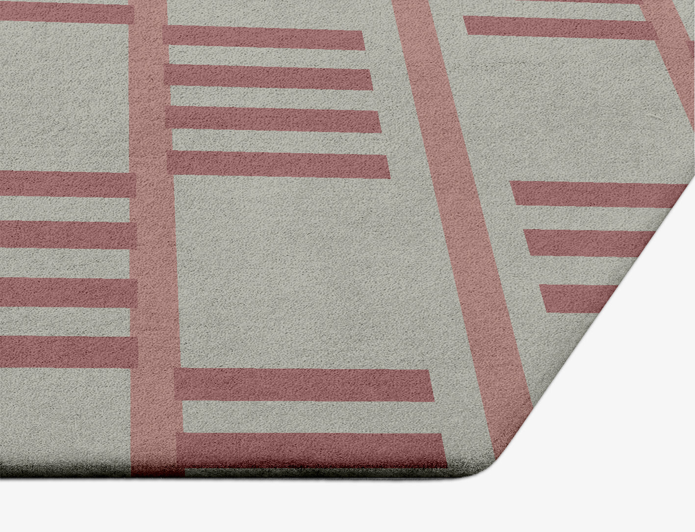 Klaue Geometric Hexagon Hand Tufted Pure Wool Custom Rug by Rug Artisan
