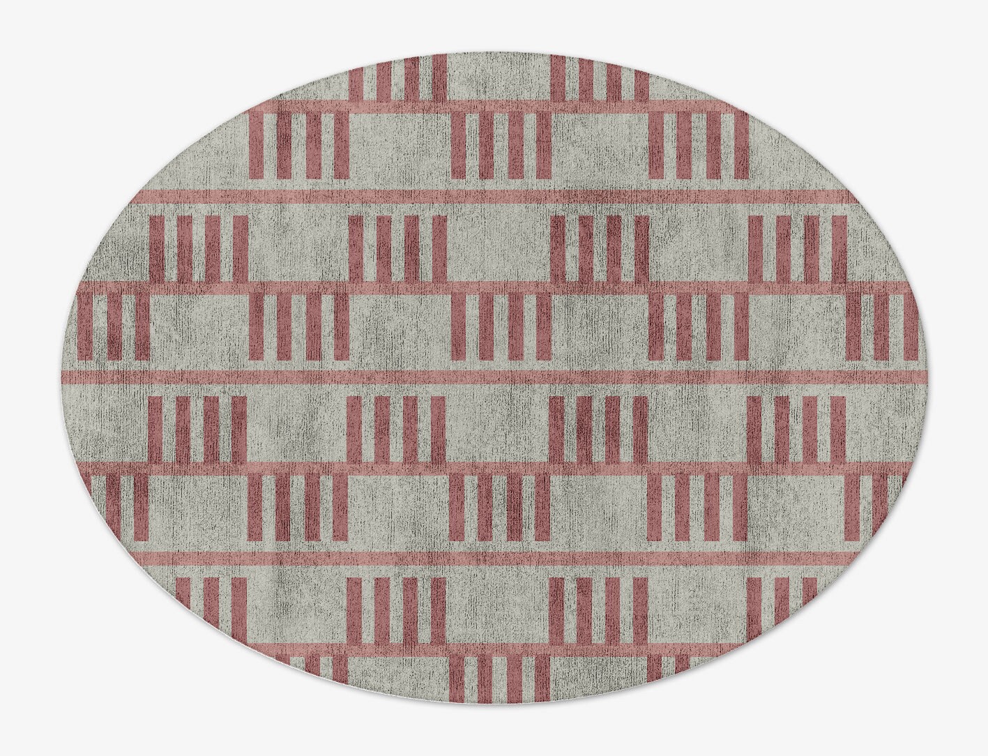 Klaue Geometric Oval Hand Tufted Bamboo Silk Custom Rug by Rug Artisan