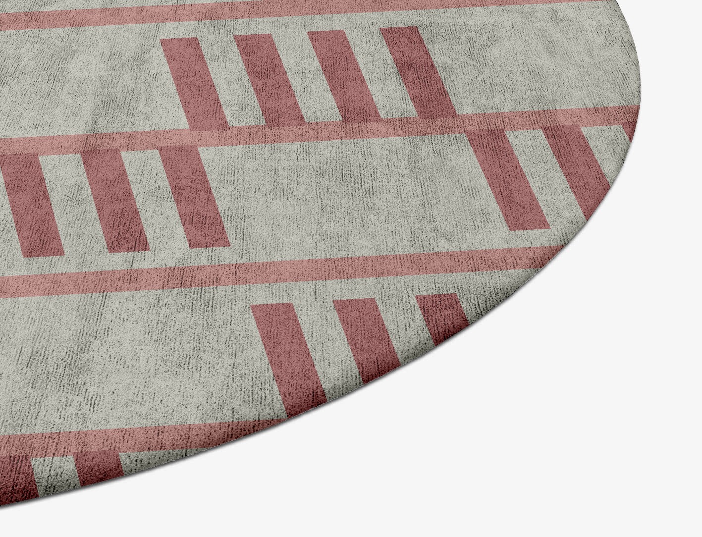 Klaue Geometric Oval Hand Tufted Bamboo Silk Custom Rug by Rug Artisan