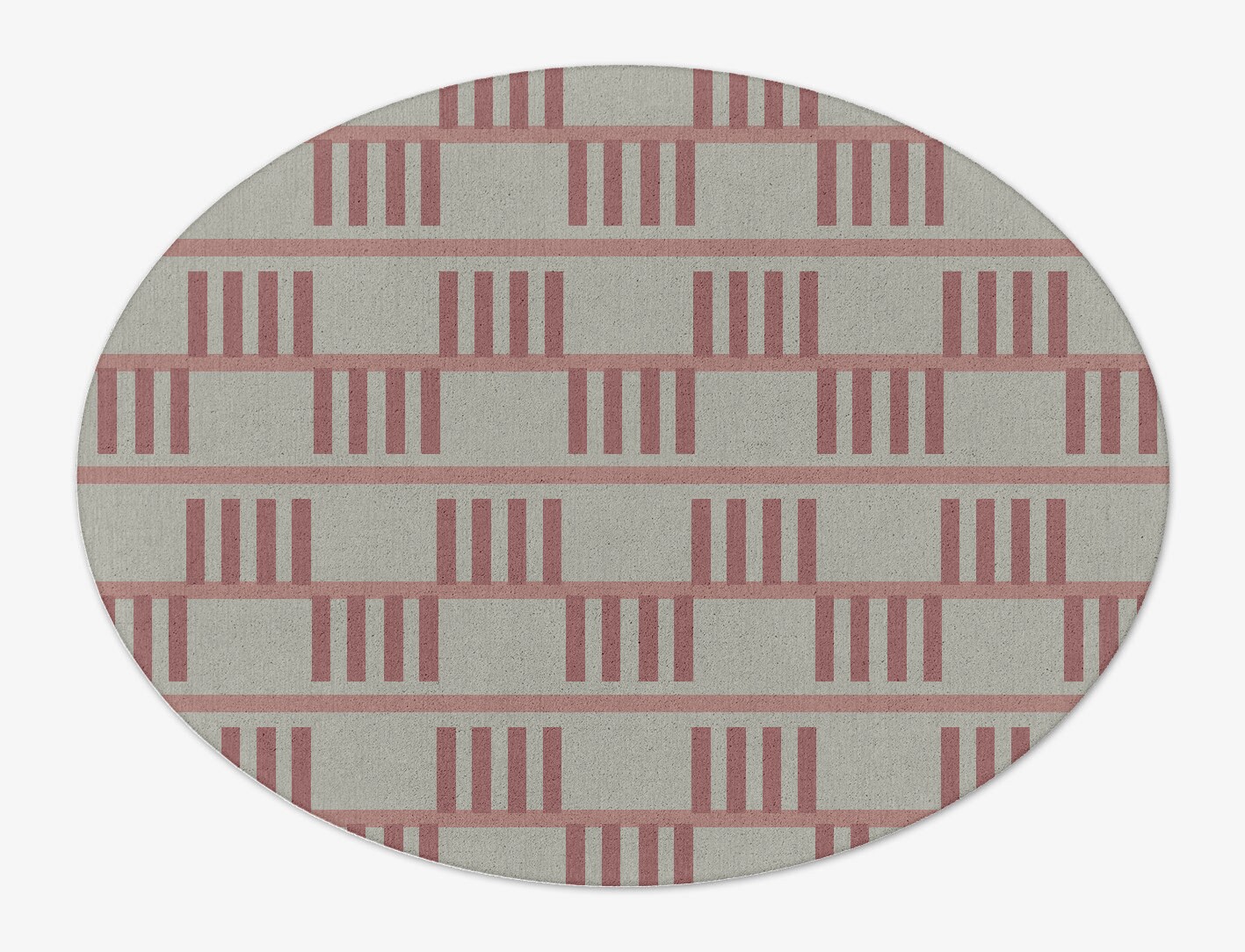 Klaue Geometric Oval Hand Tufted Pure Wool Custom Rug by Rug Artisan