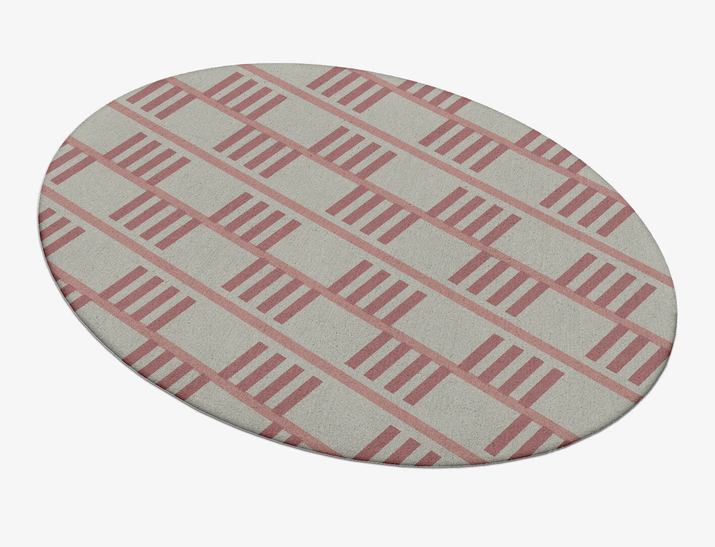 Klaue Geometric Oval Hand Tufted Pure Wool Custom Rug by Rug Artisan