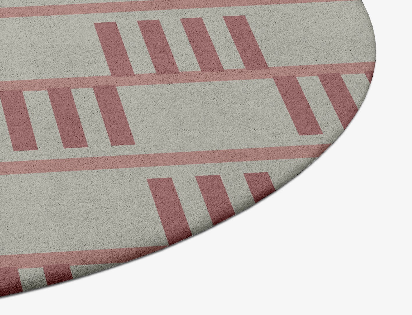Klaue Geometric Oval Hand Tufted Pure Wool Custom Rug by Rug Artisan