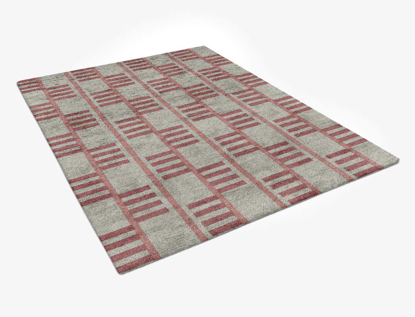 Klaue Geometric Rectangle Hand Tufted Bamboo Silk Custom Rug by Rug Artisan