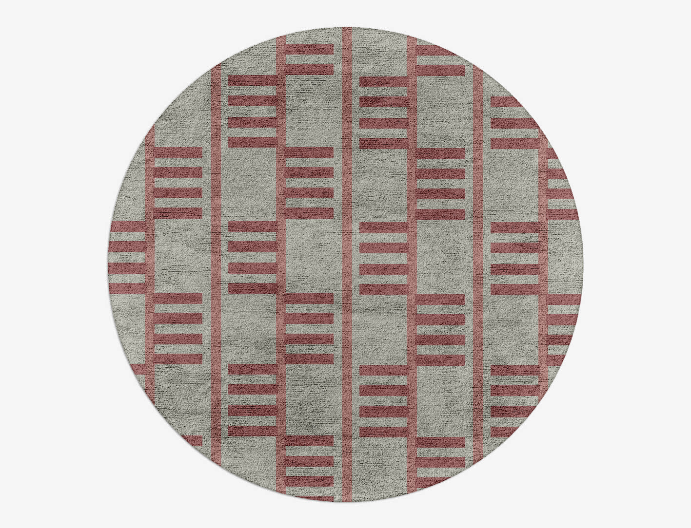 Klaue Geometric Round Hand Tufted Bamboo Silk Custom Rug by Rug Artisan