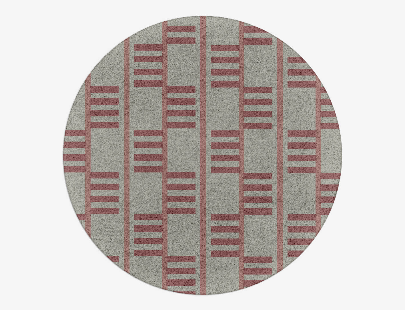 Klaue Geometric Round Hand Tufted Pure Wool Custom Rug by Rug Artisan