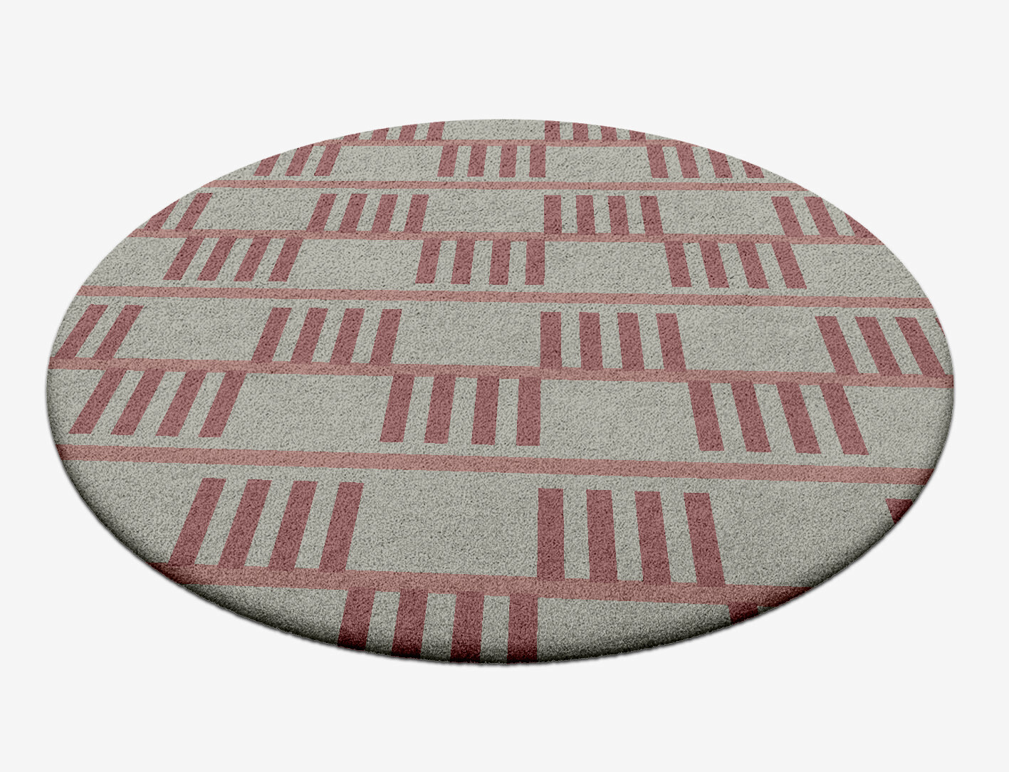 Klaue Geometric Round Hand Tufted Pure Wool Custom Rug by Rug Artisan
