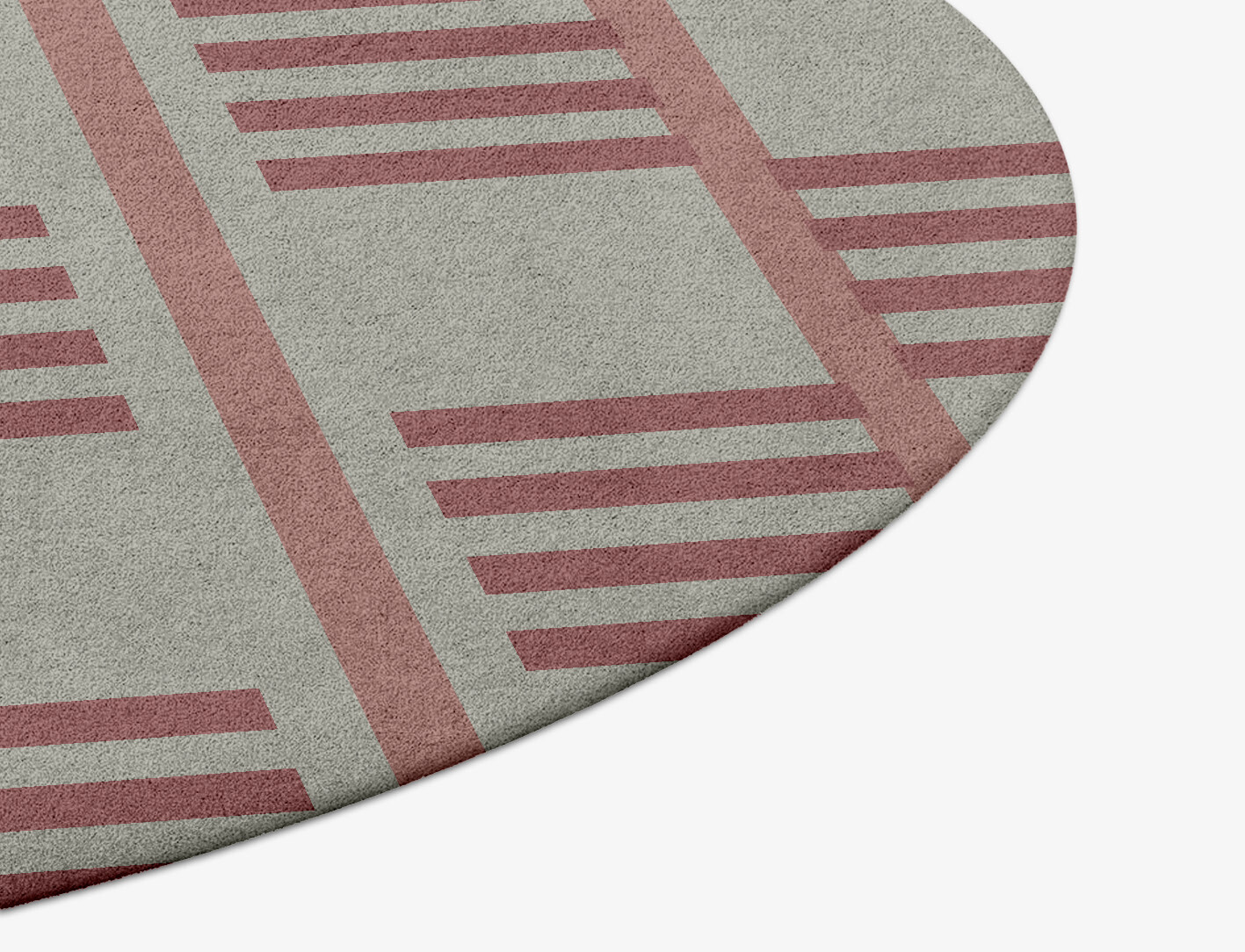 Klaue Geometric Round Hand Tufted Pure Wool Custom Rug by Rug Artisan
